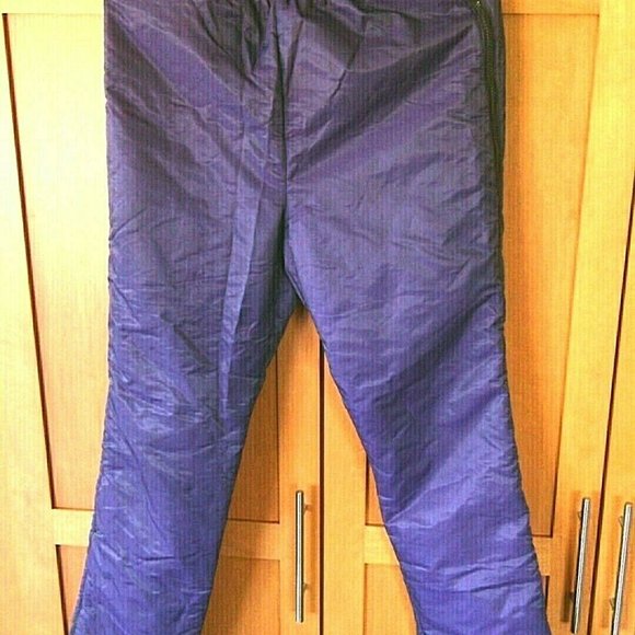 Women's Ski Pants Winter Snow Size 12 Lined Insulated Stretch Mobius Purple Zip - Picture 16 of 16